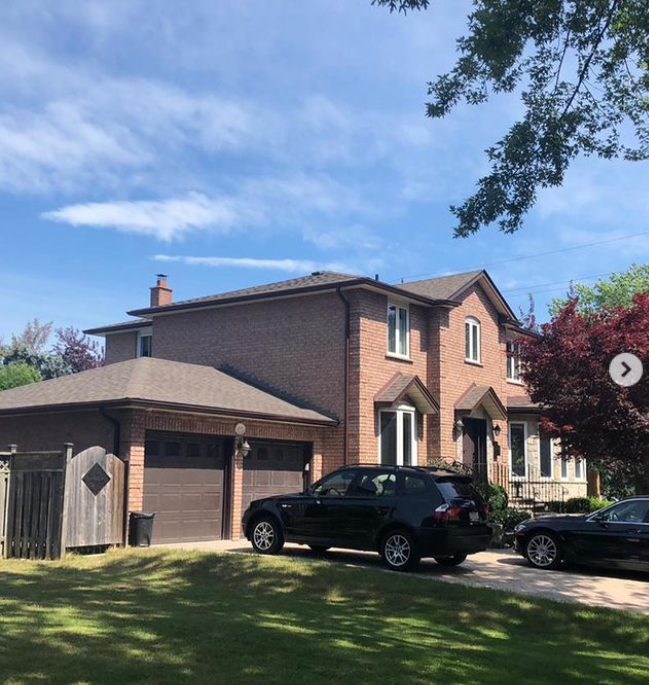 Exterior home painting — before