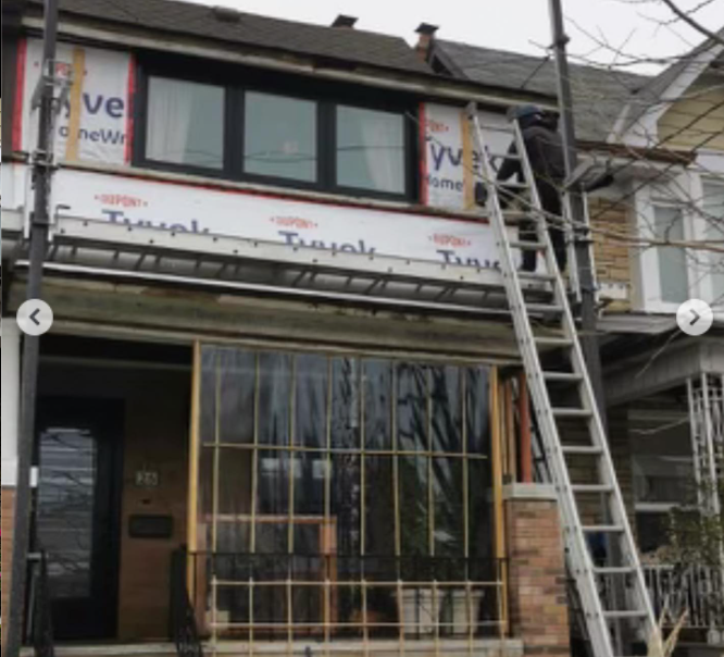 Siding — before