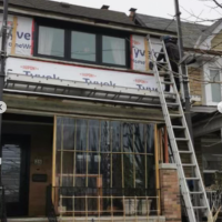 Siding — before
